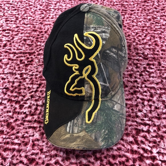Men’s Browning Velcro Strap Hat - Picture 1 of 5